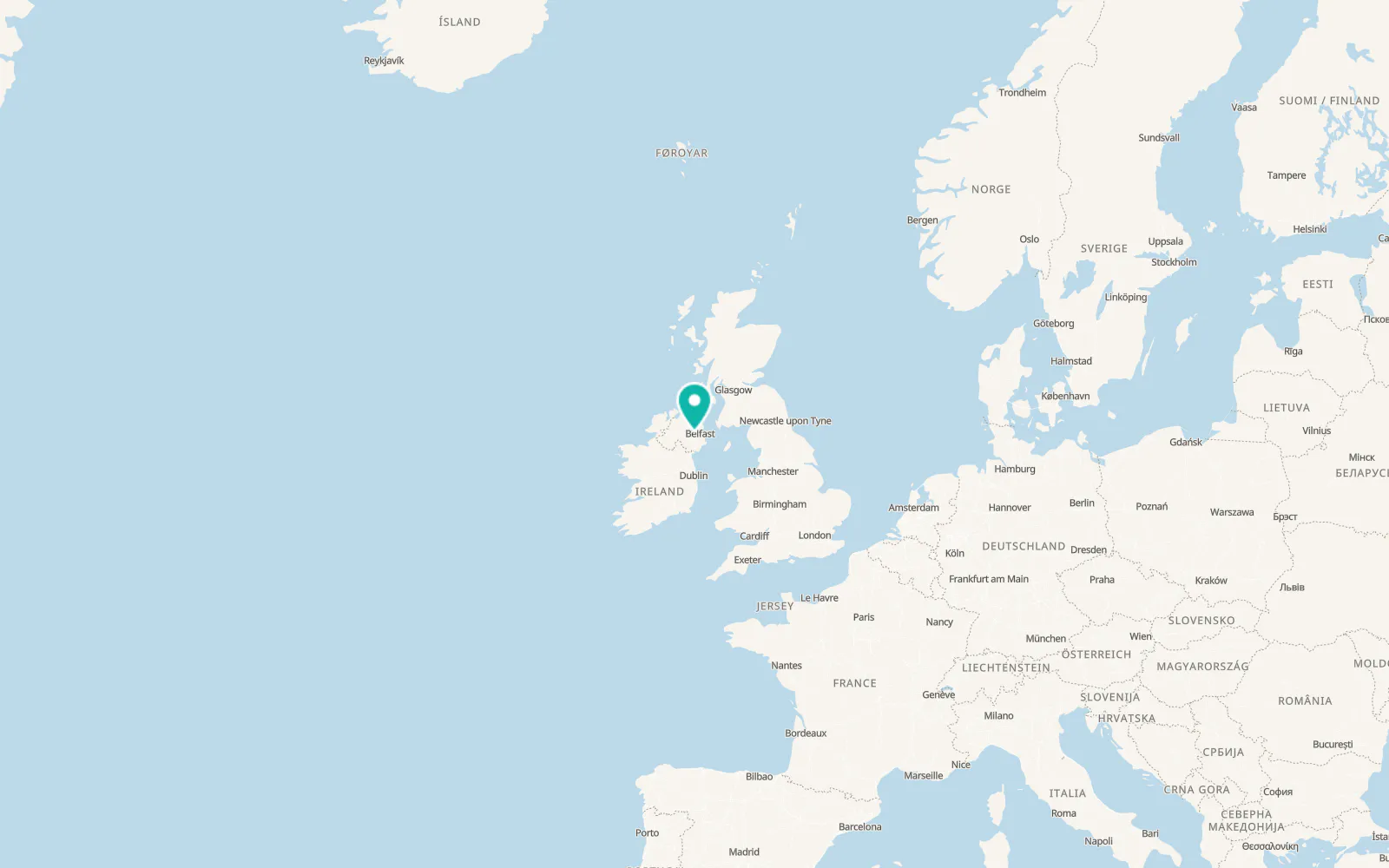 Map of Glenavy