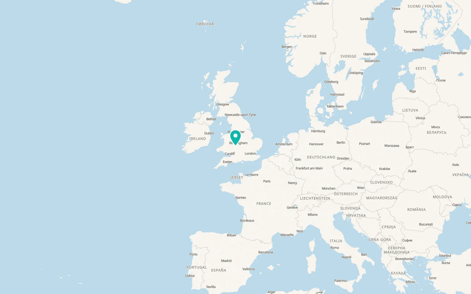 Map of Great Malvern