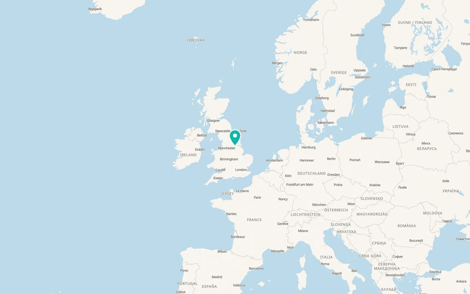 Map of Hatfield