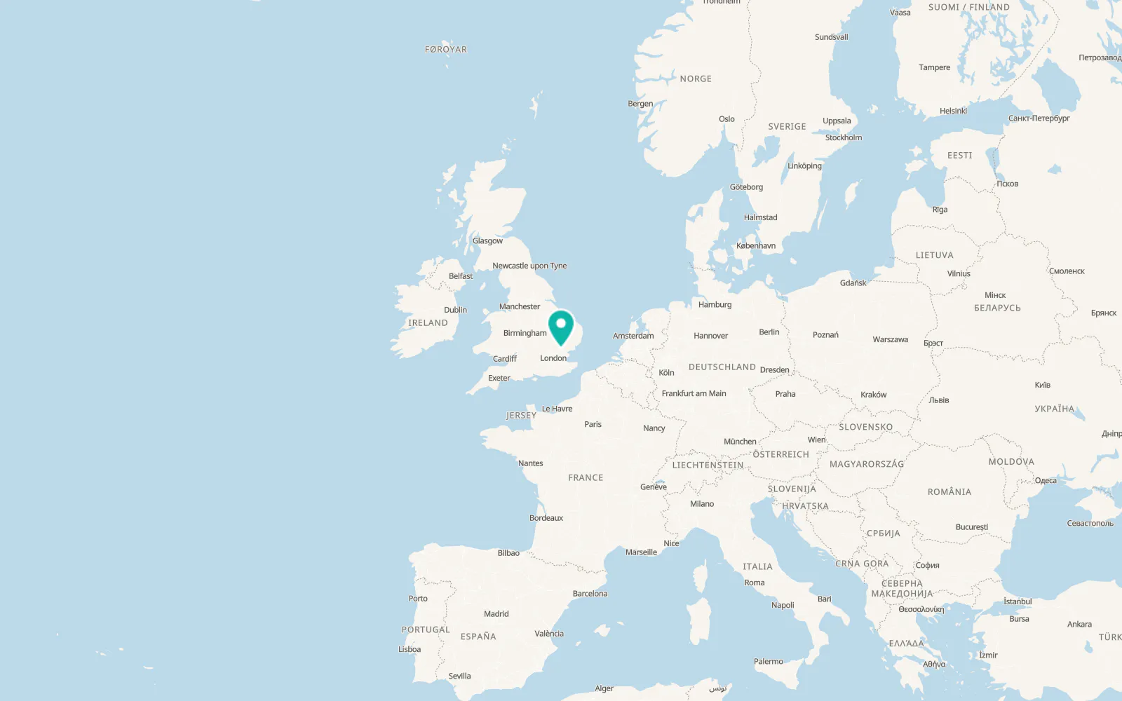 Map of High Easter