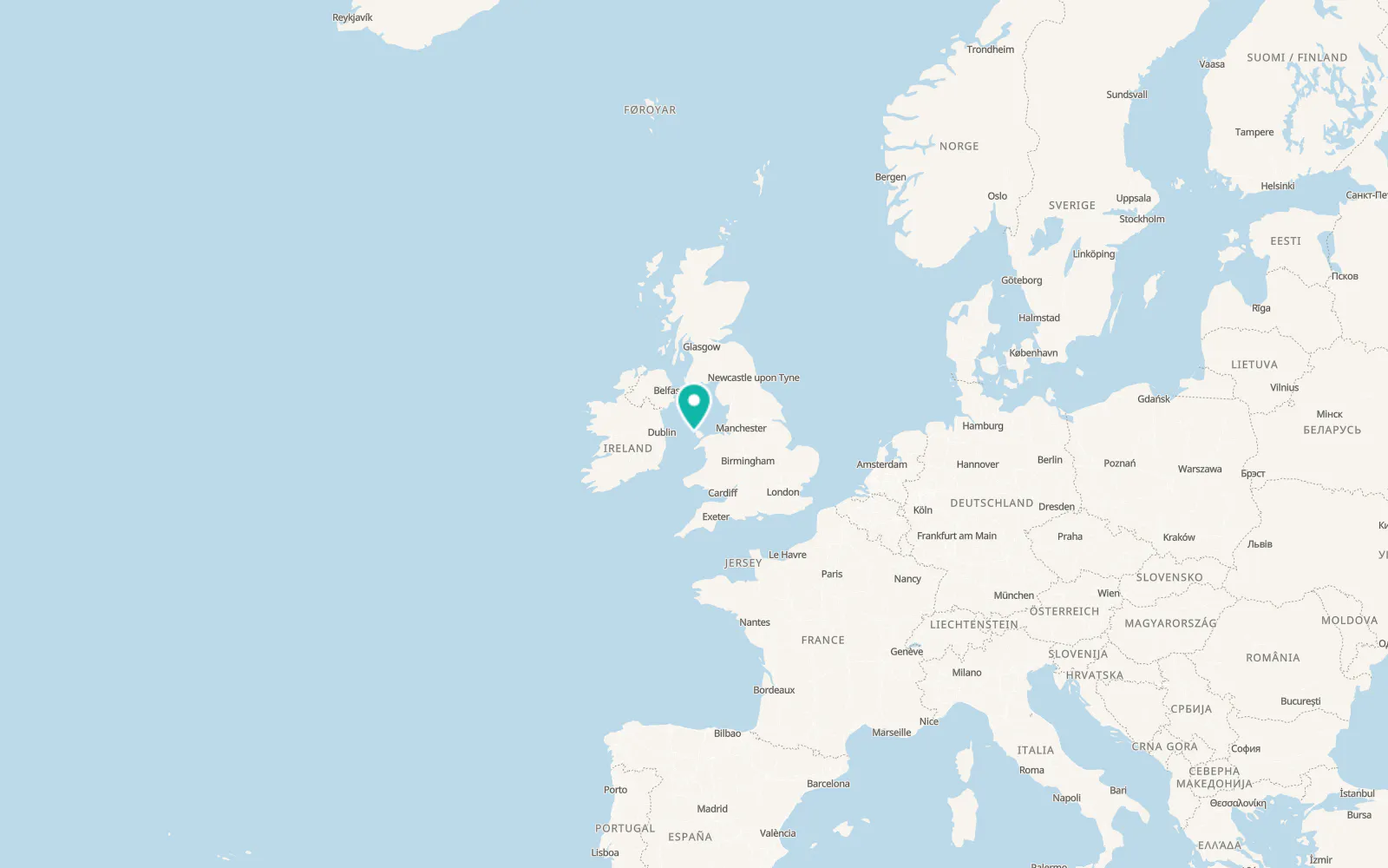 Map of Holyhead