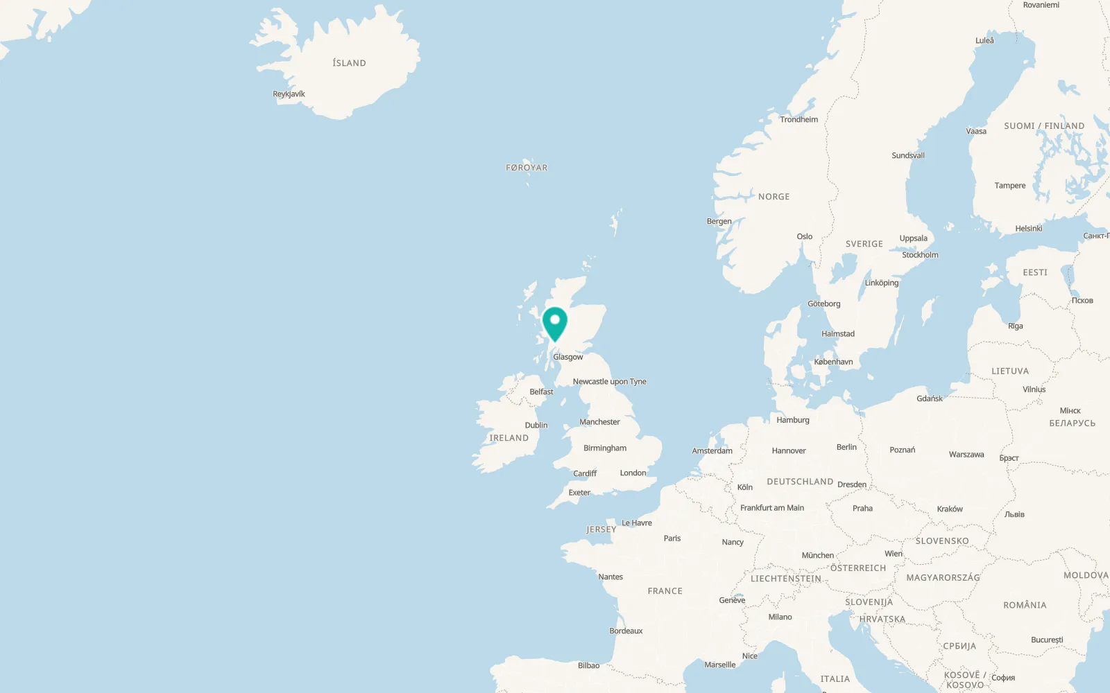Map of Inveraray