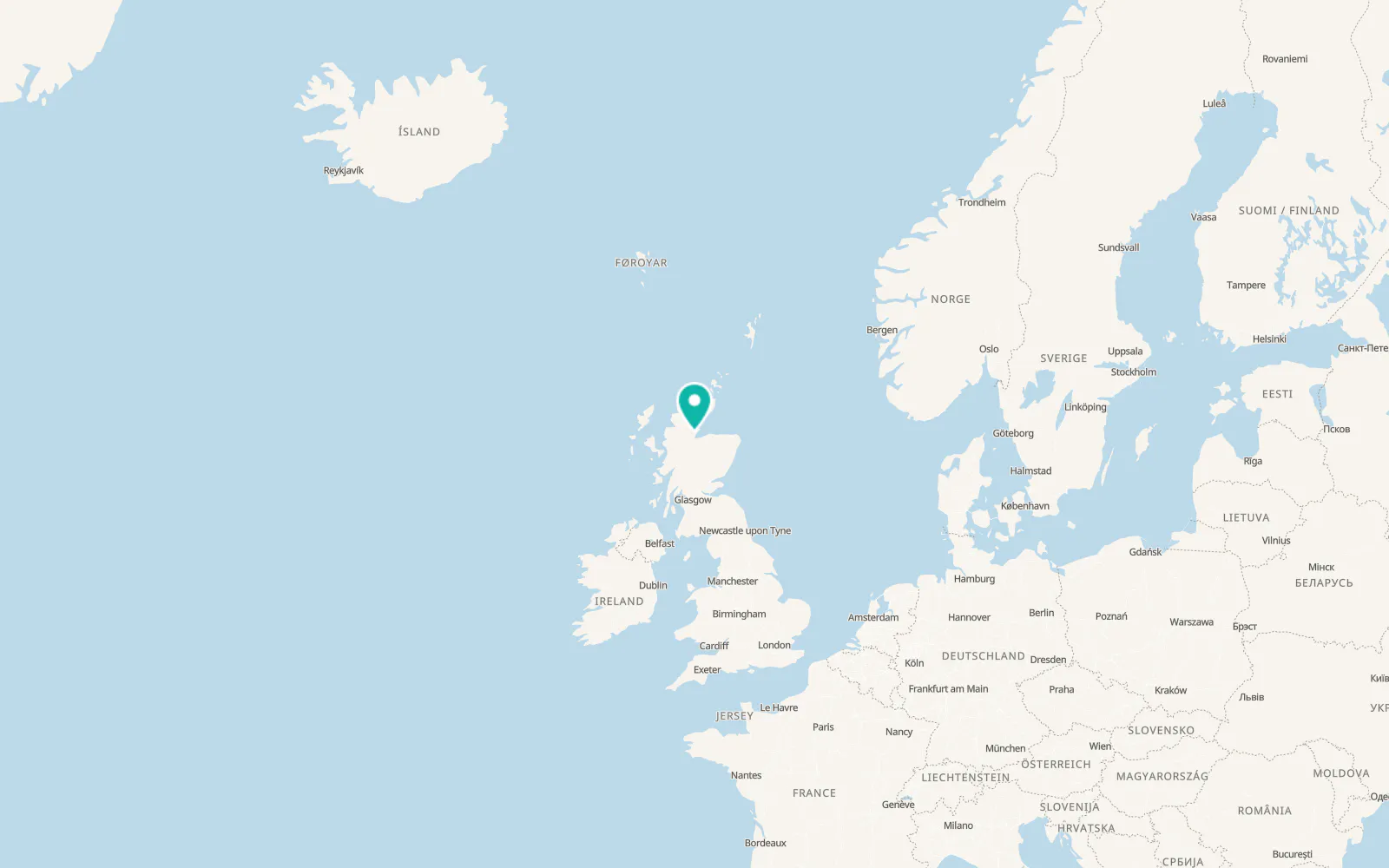 Map of Invergordon