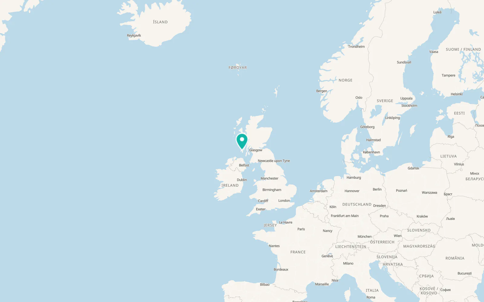 Map of Isle of Islay