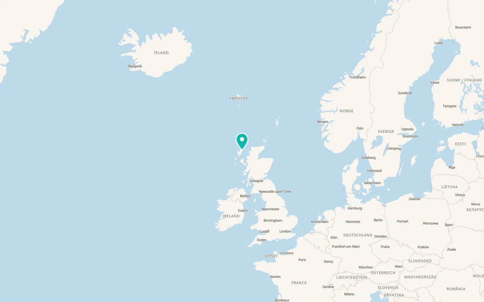 Map of Isle of Lewis