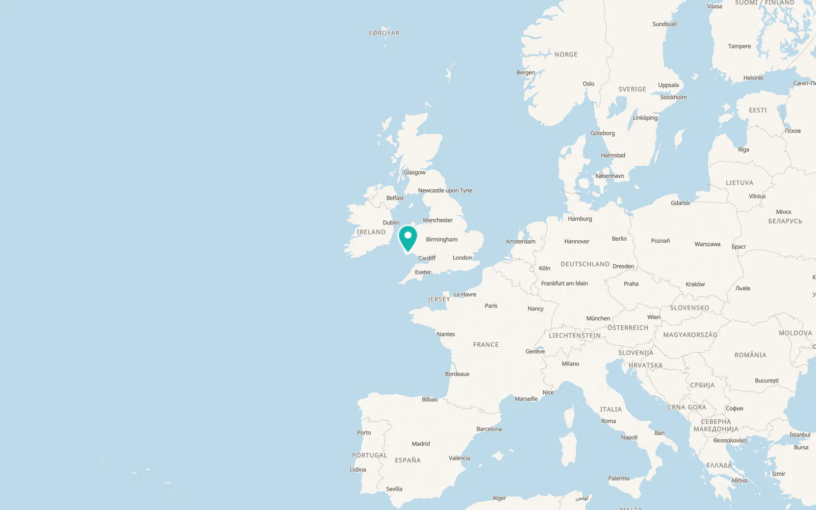 Map of Jameston