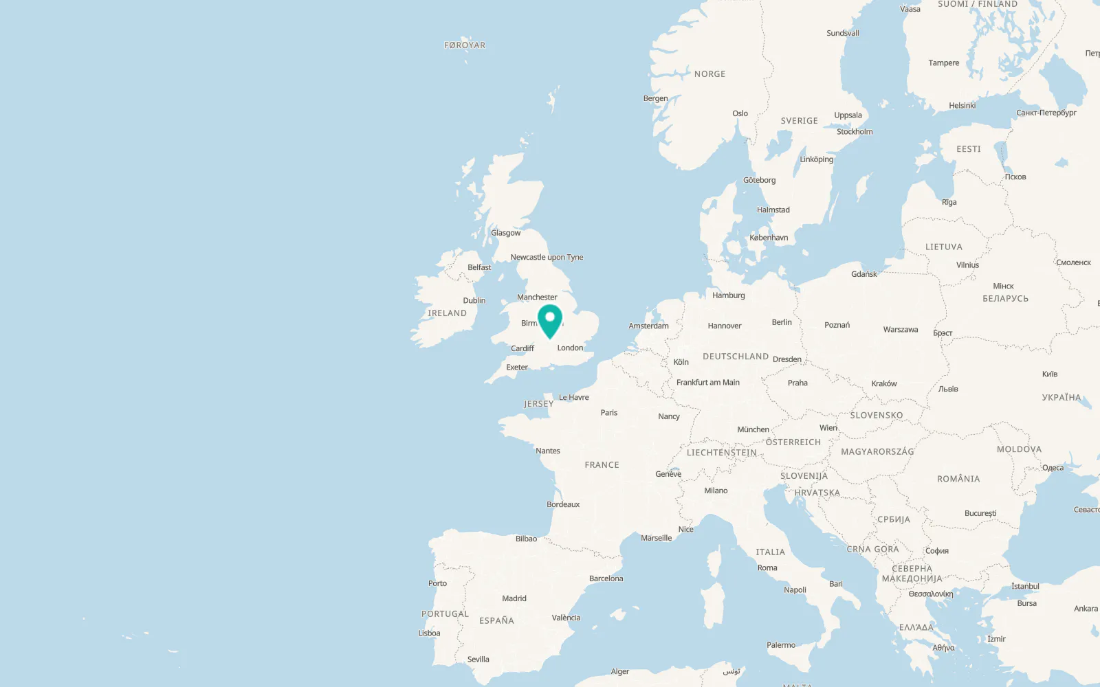 Map of Kingston Bagpuize
