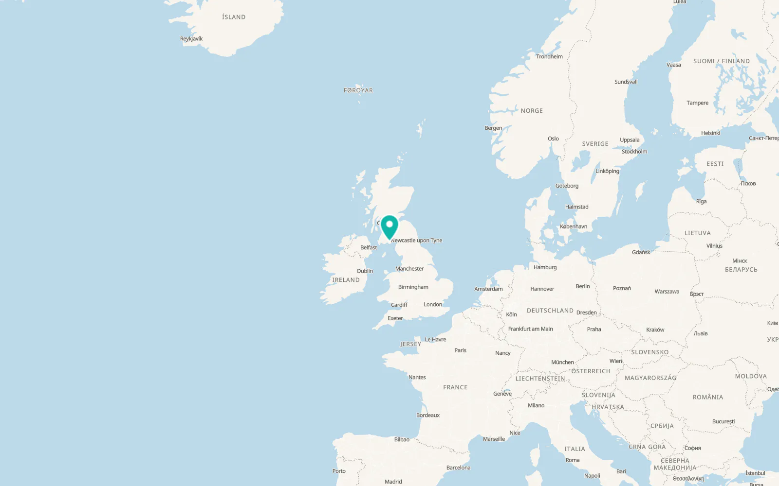 Map of Kirkcudbright