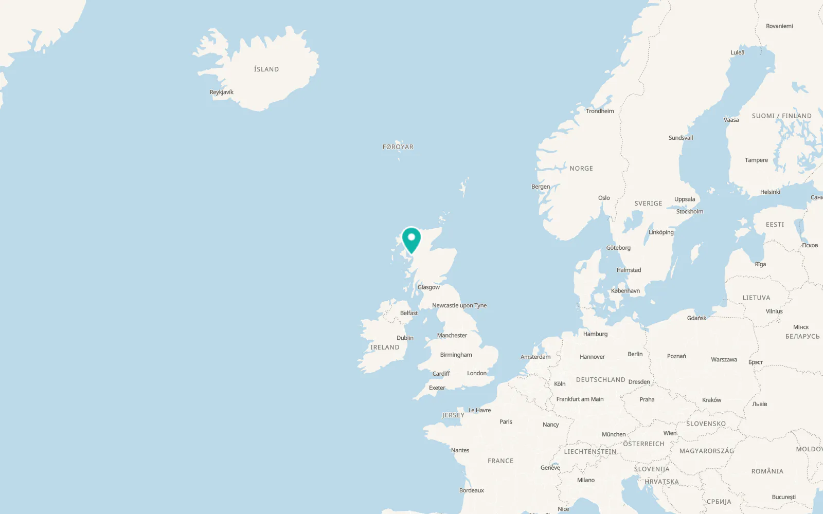Map of Kyle of Lochalsh