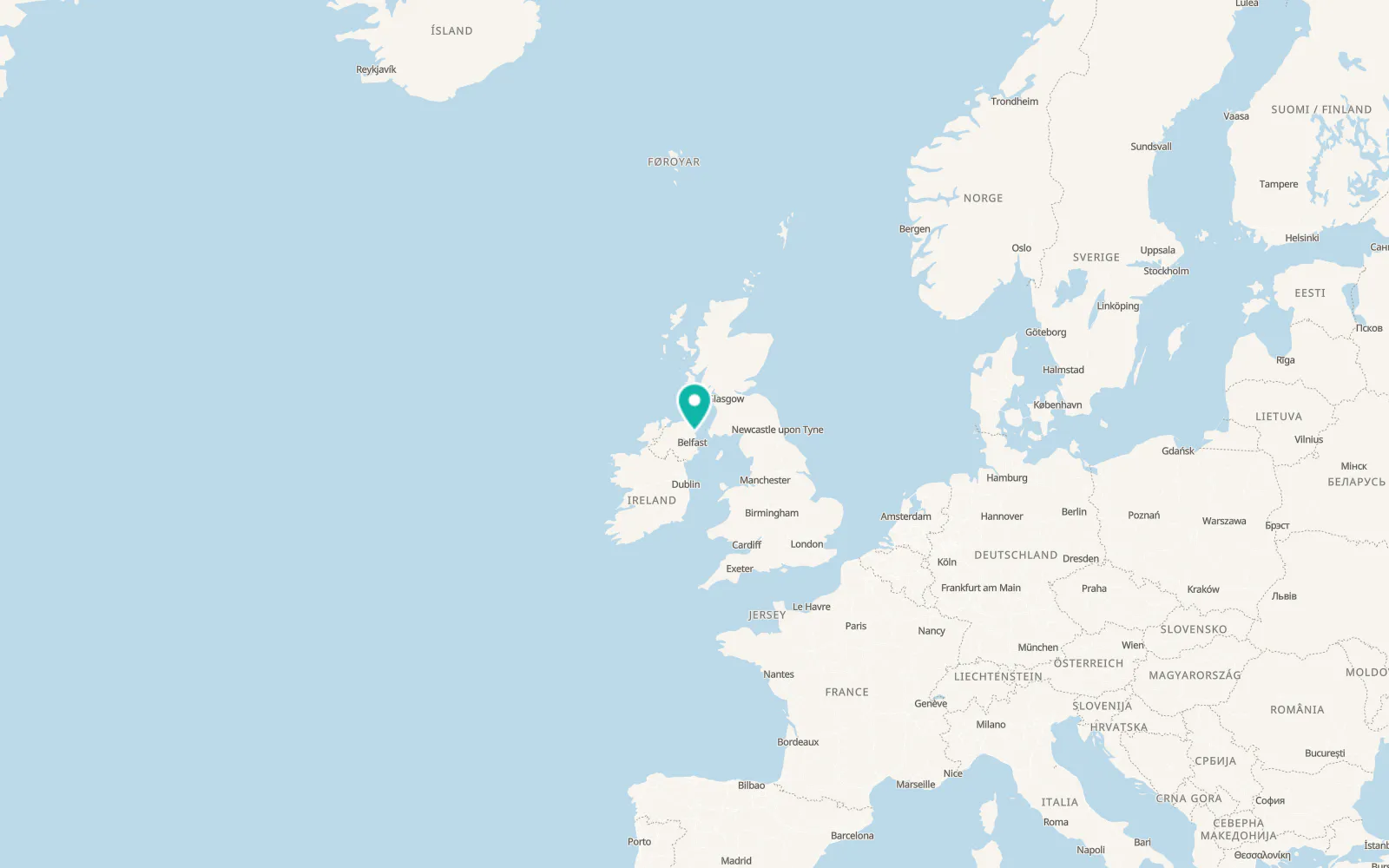 Map of Larne