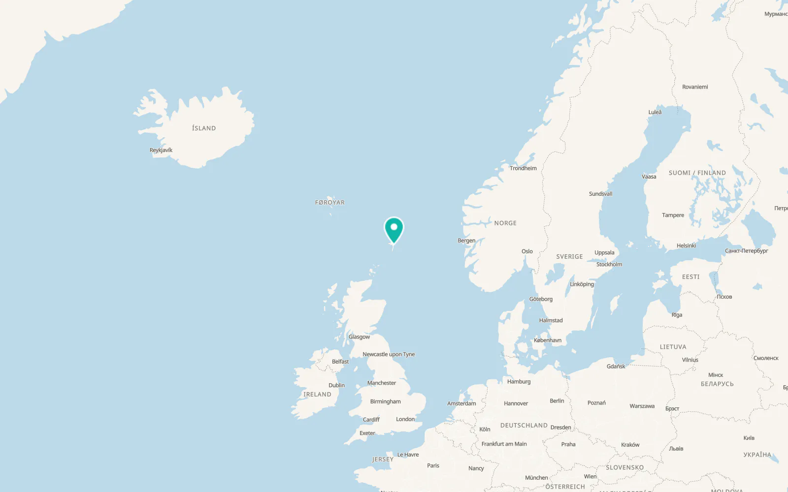 Map of Lerwick