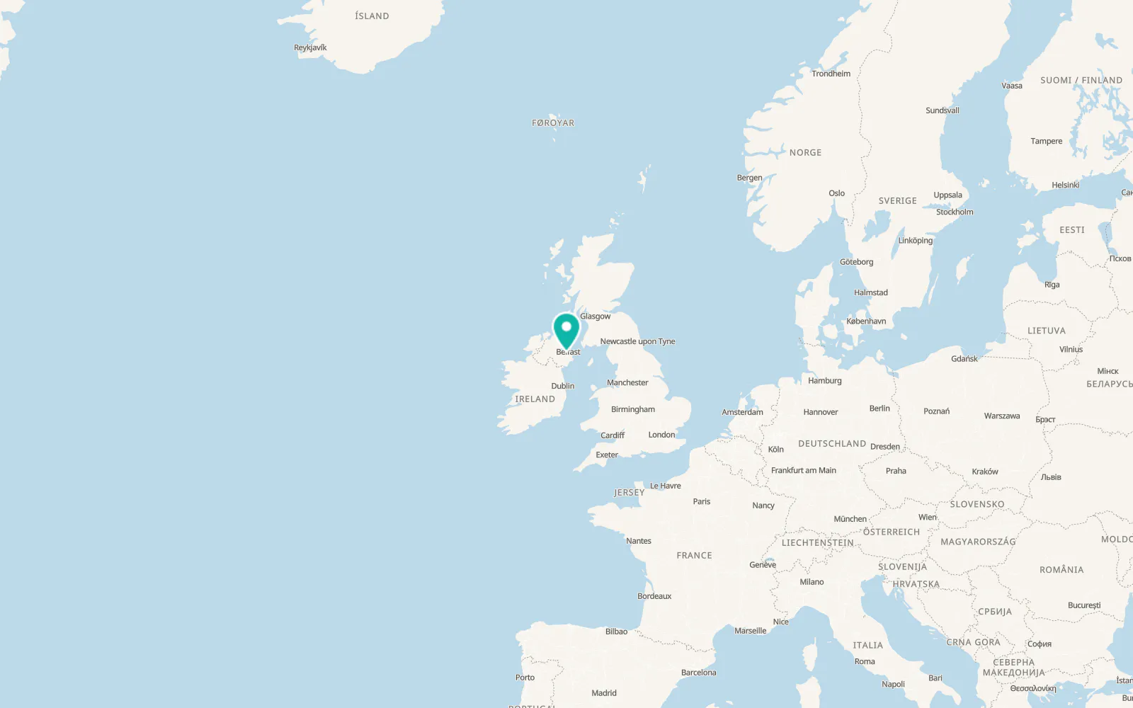 Map of Lisburn