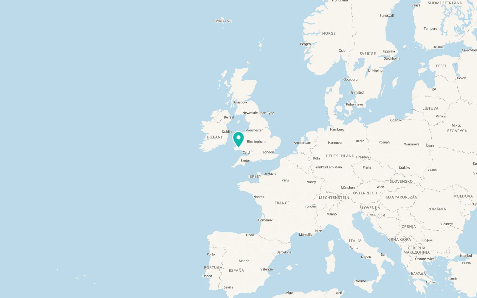Map of Llanddowror