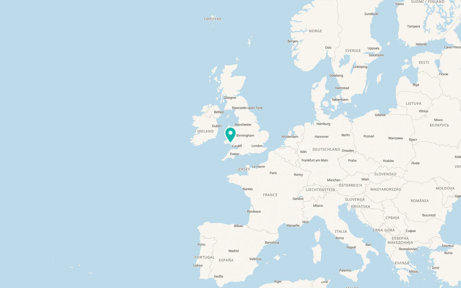 Map of Llanelli