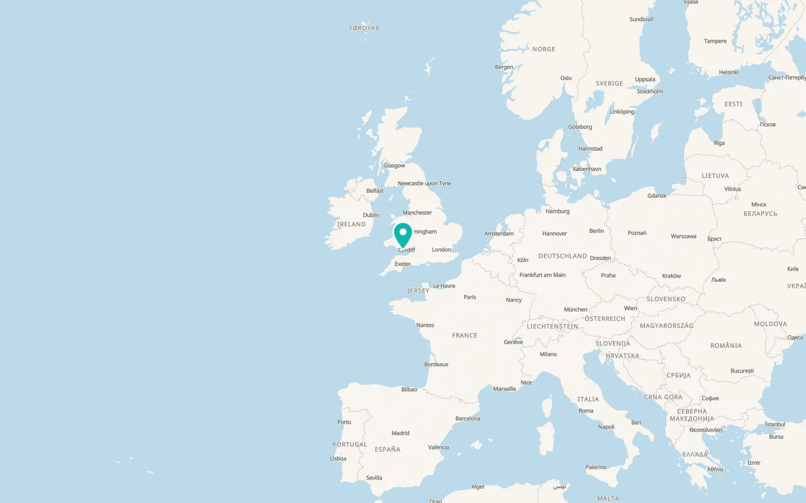 Map of Llantwit Major