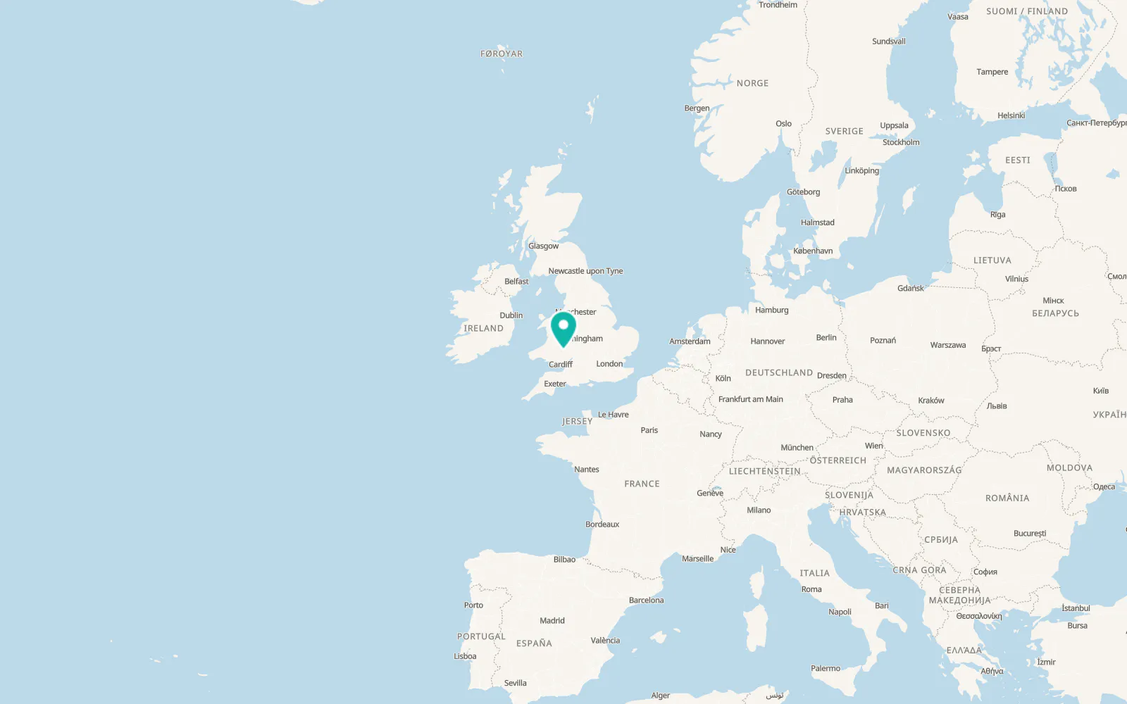 Map of Llanveynoe