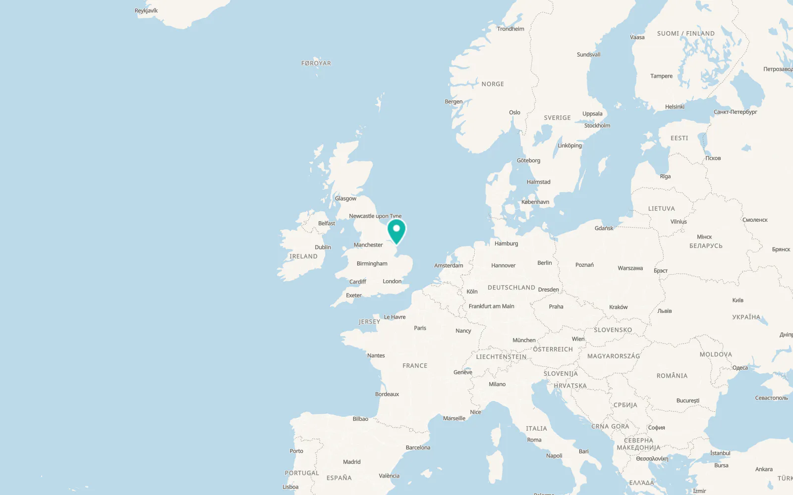 Map of Mablethorpe