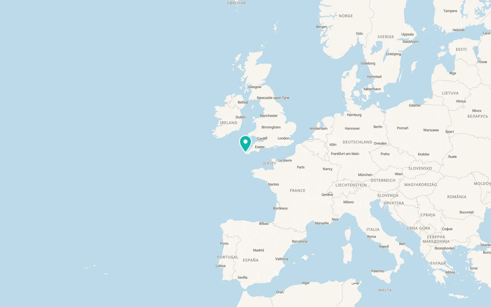 Map of Madron
