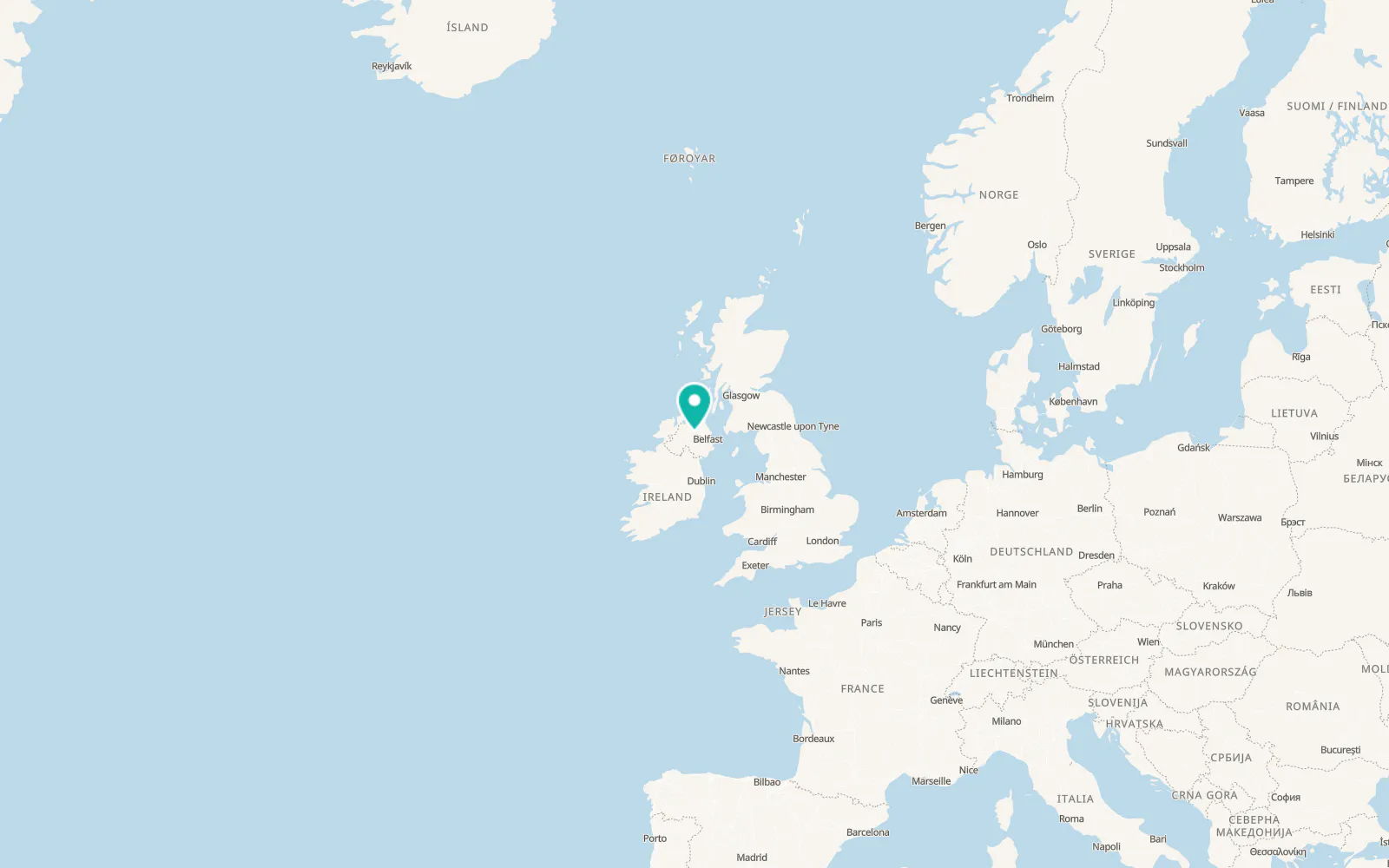 Map of Magherafelt