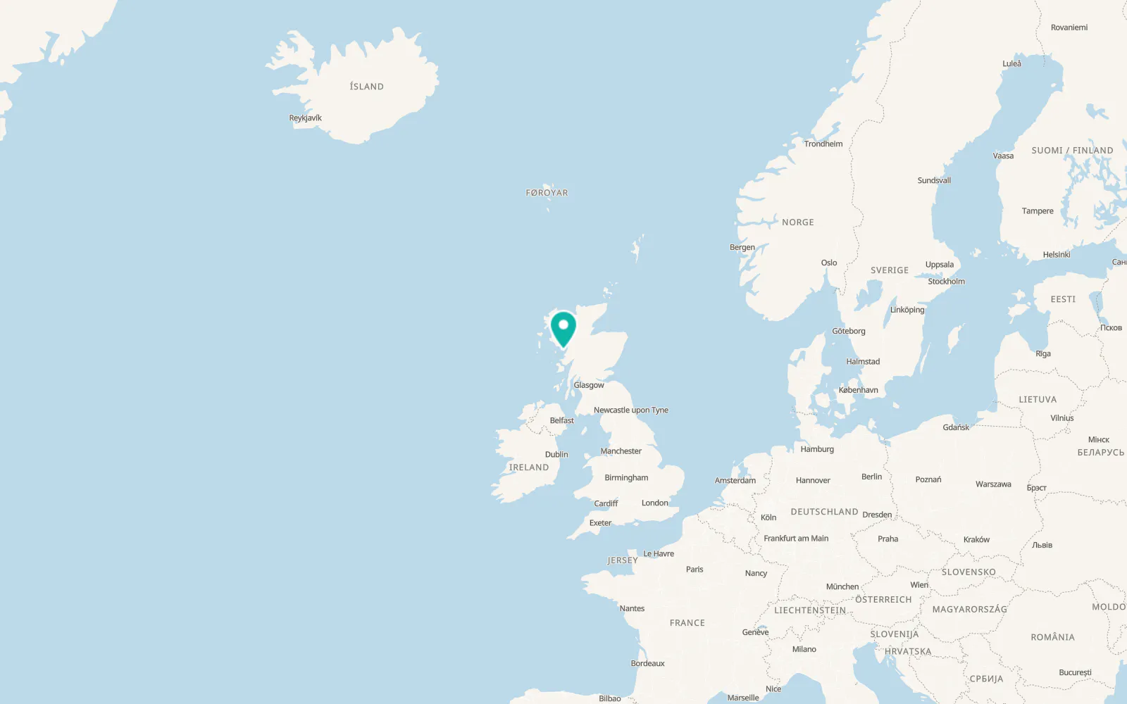 Map of Mallaig