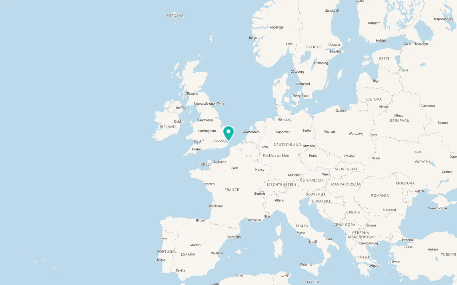 Map of Margate