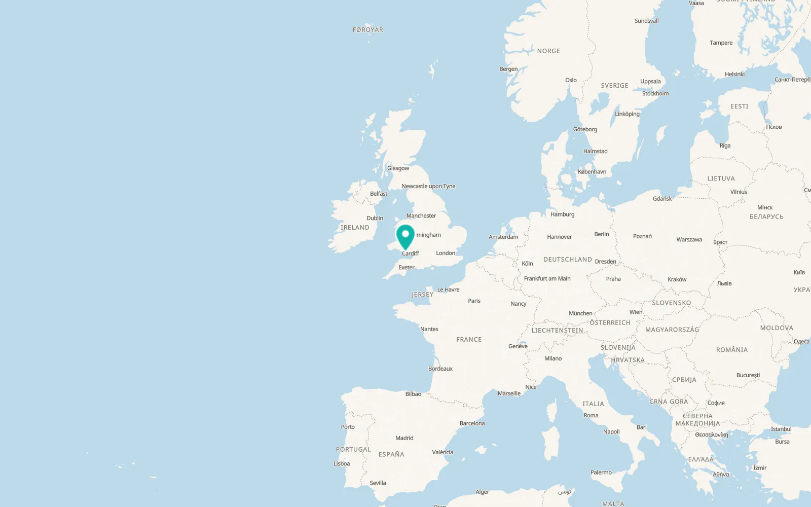Map of Merthyr Mawr