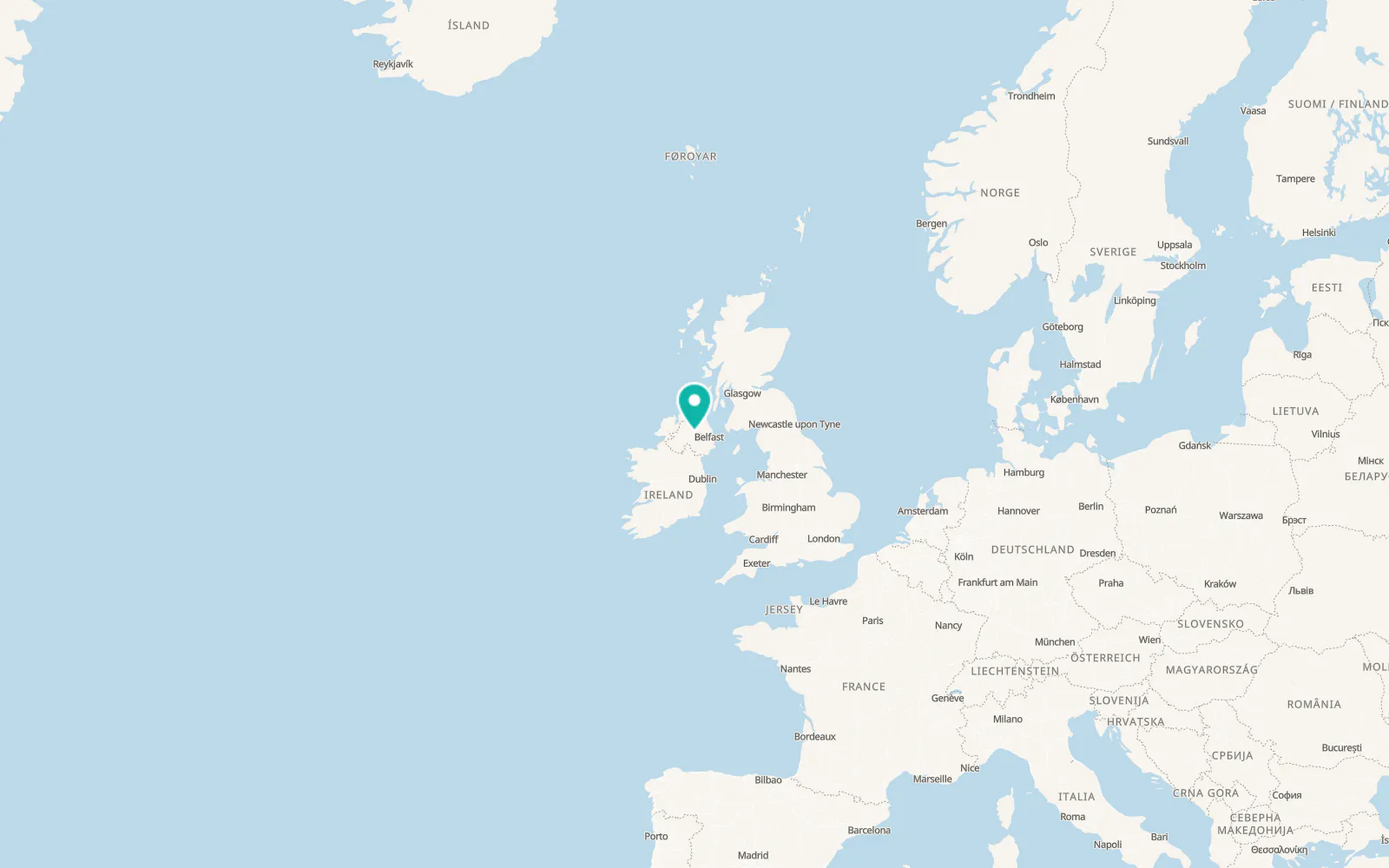 Map of Moneymore
