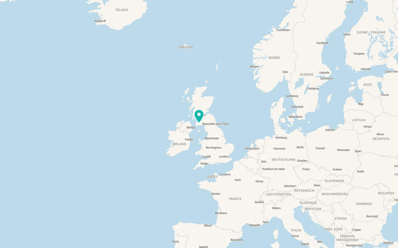 Map of Newton Stewart