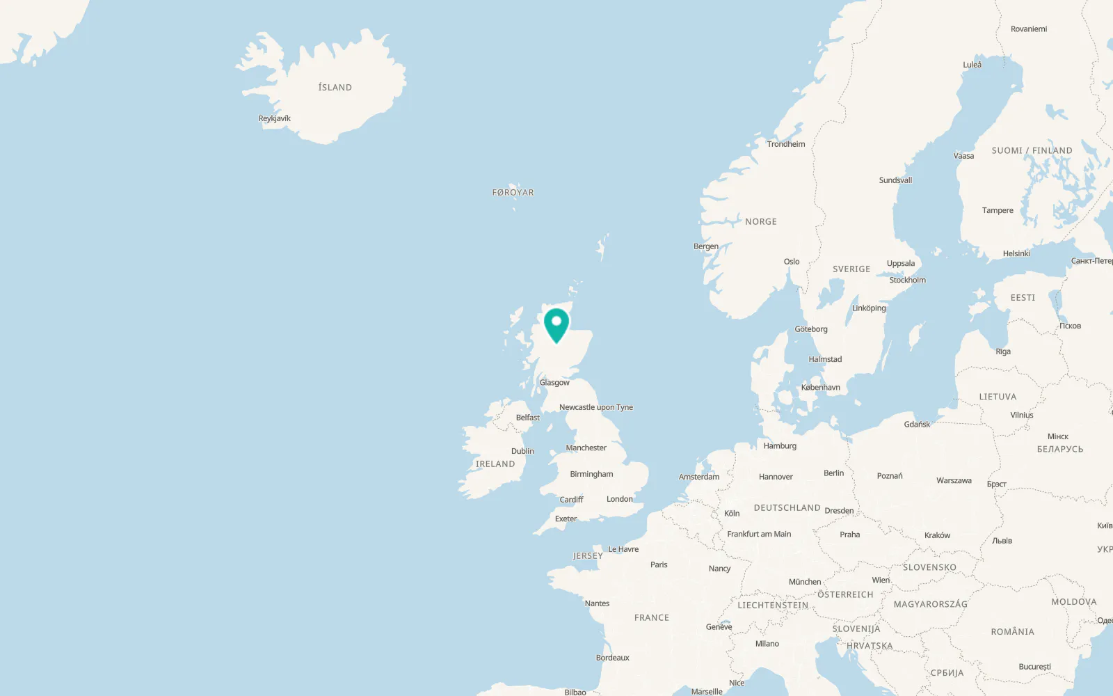 Map of Newtonmore
