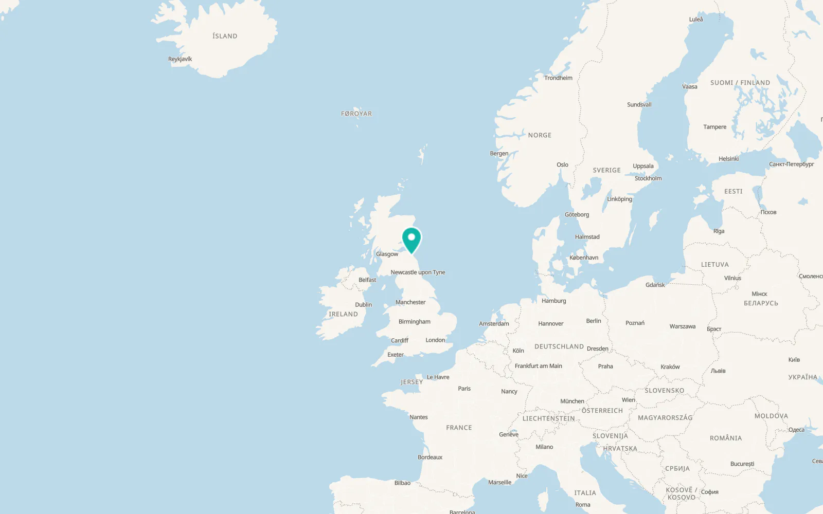 Map of Norham
