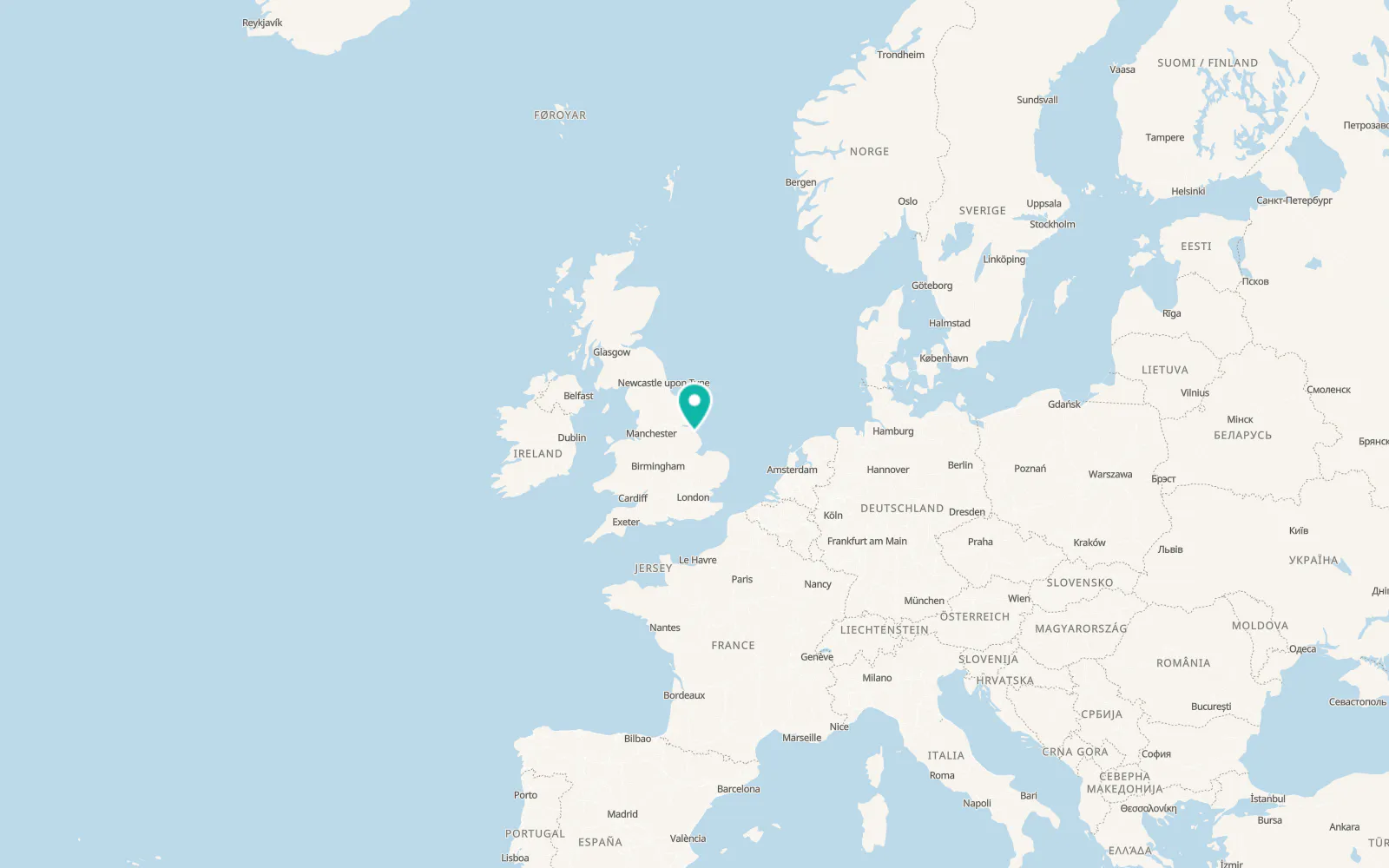 Map of North Thoresby