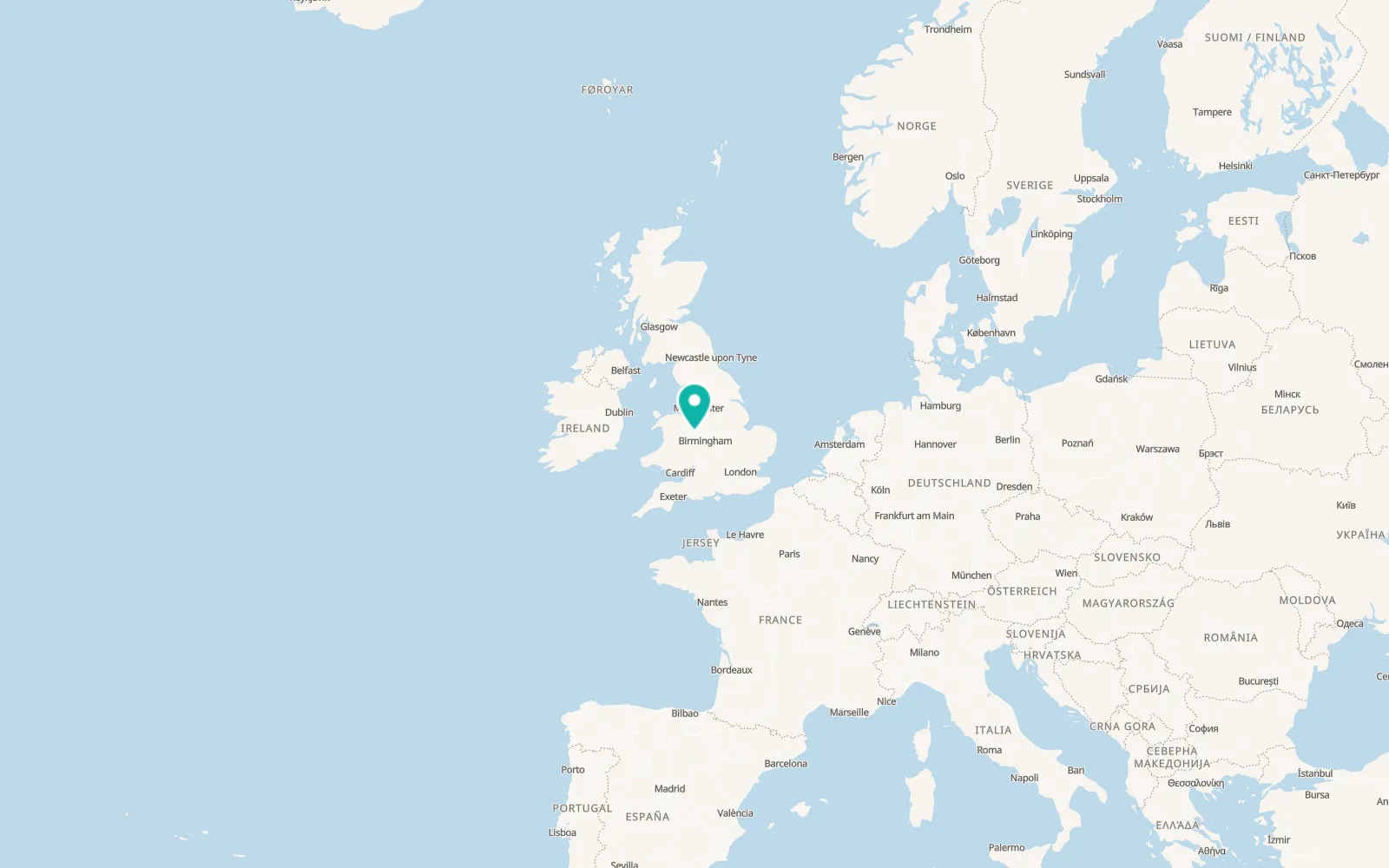 Map of Oakengates