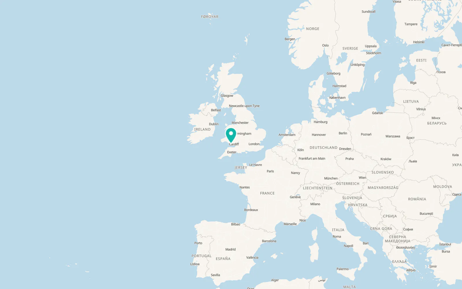 Map of Ogmore-by-Sea