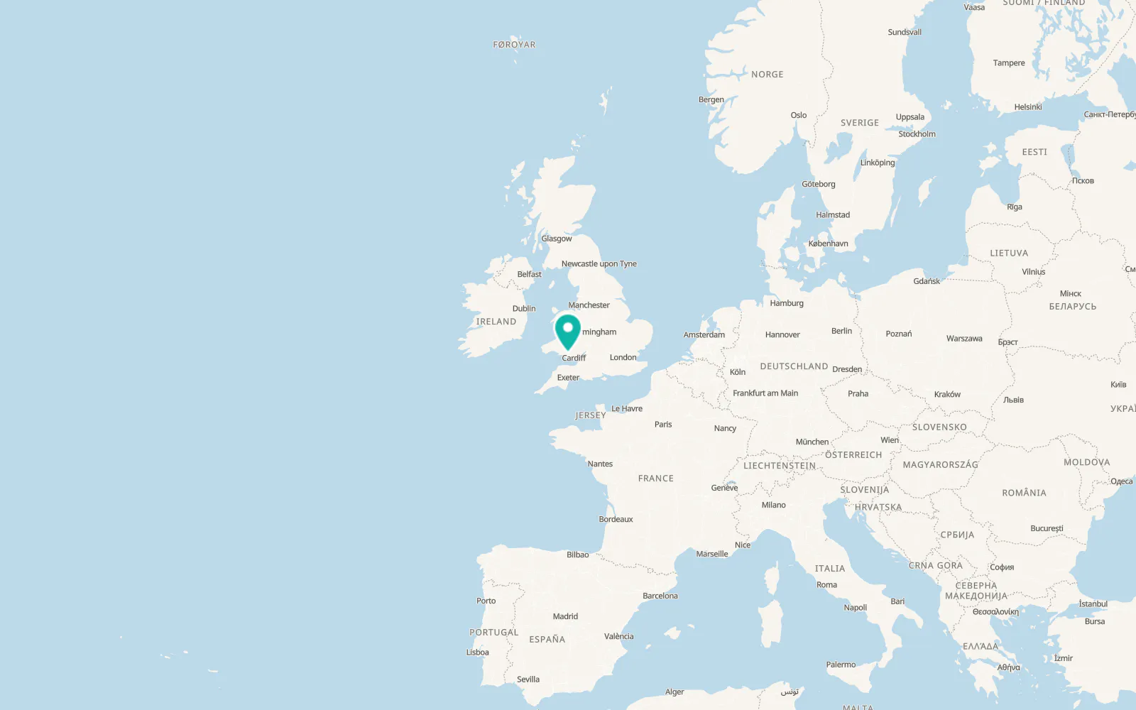 Map of Ogmore Vale