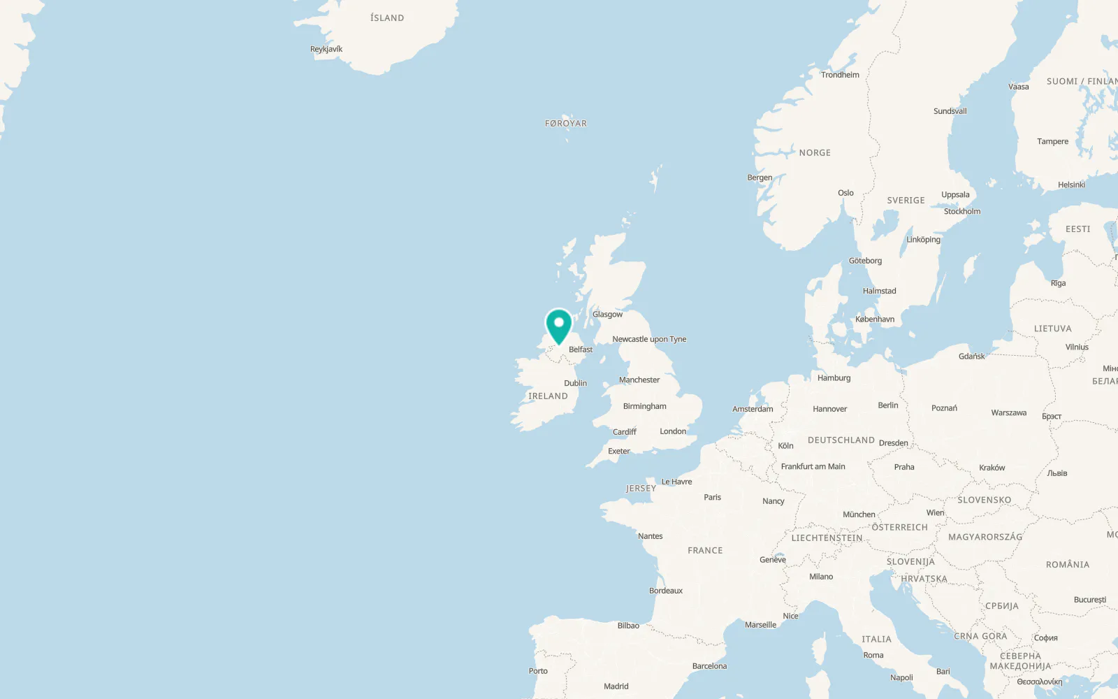 Map of Omagh