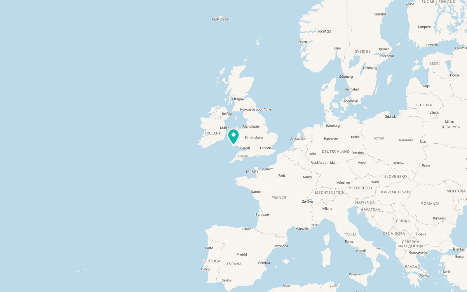Map of Pembroke Dock