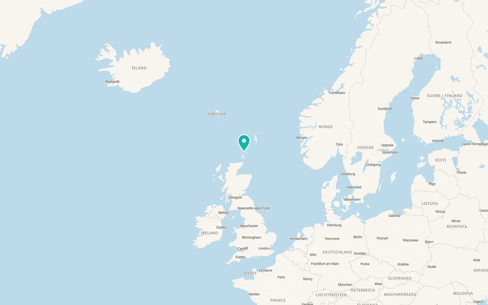 Map of Pierowall