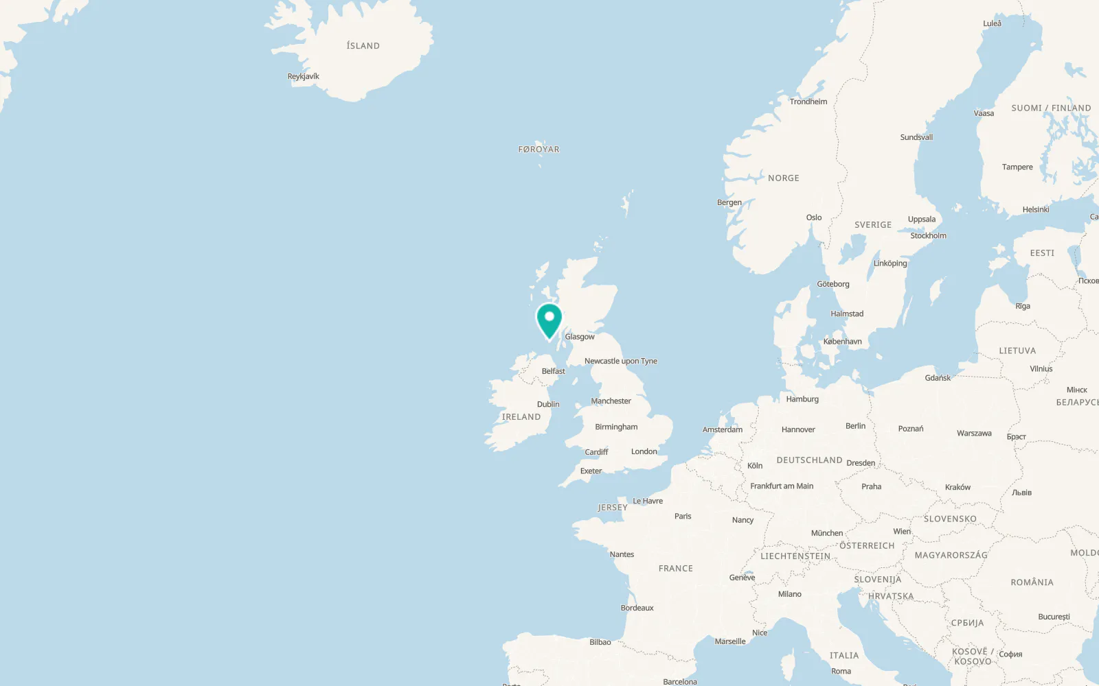Map of Port Ellen