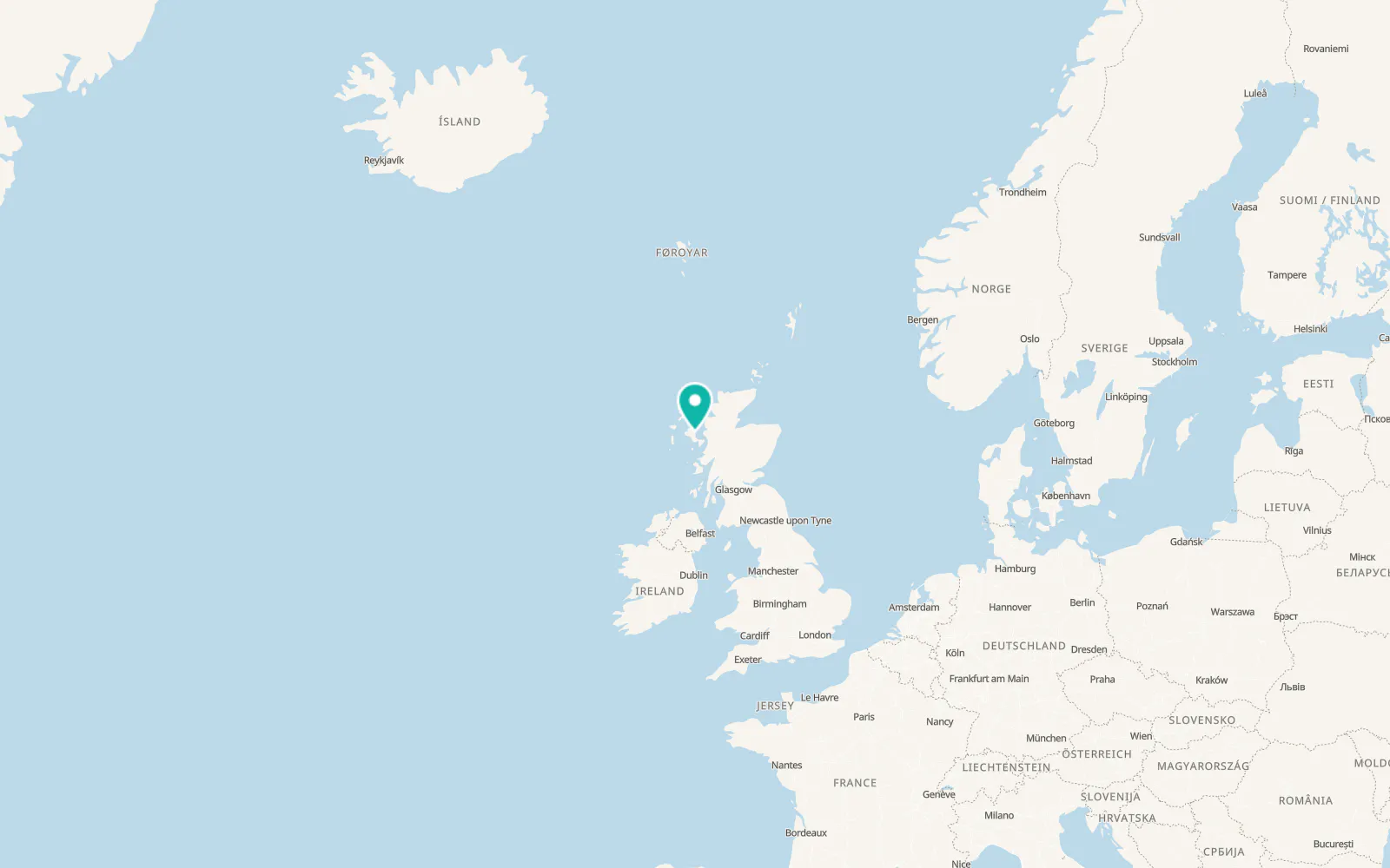Map of Portree