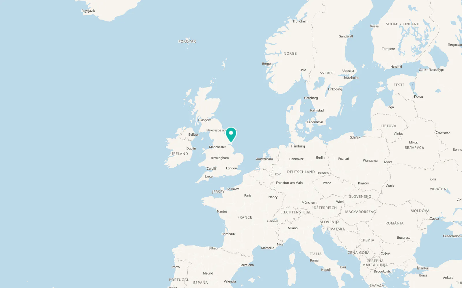 Map of Preston
