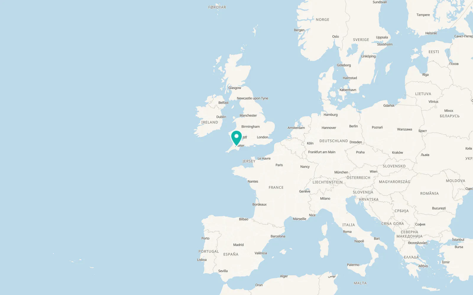 Map of Princetown