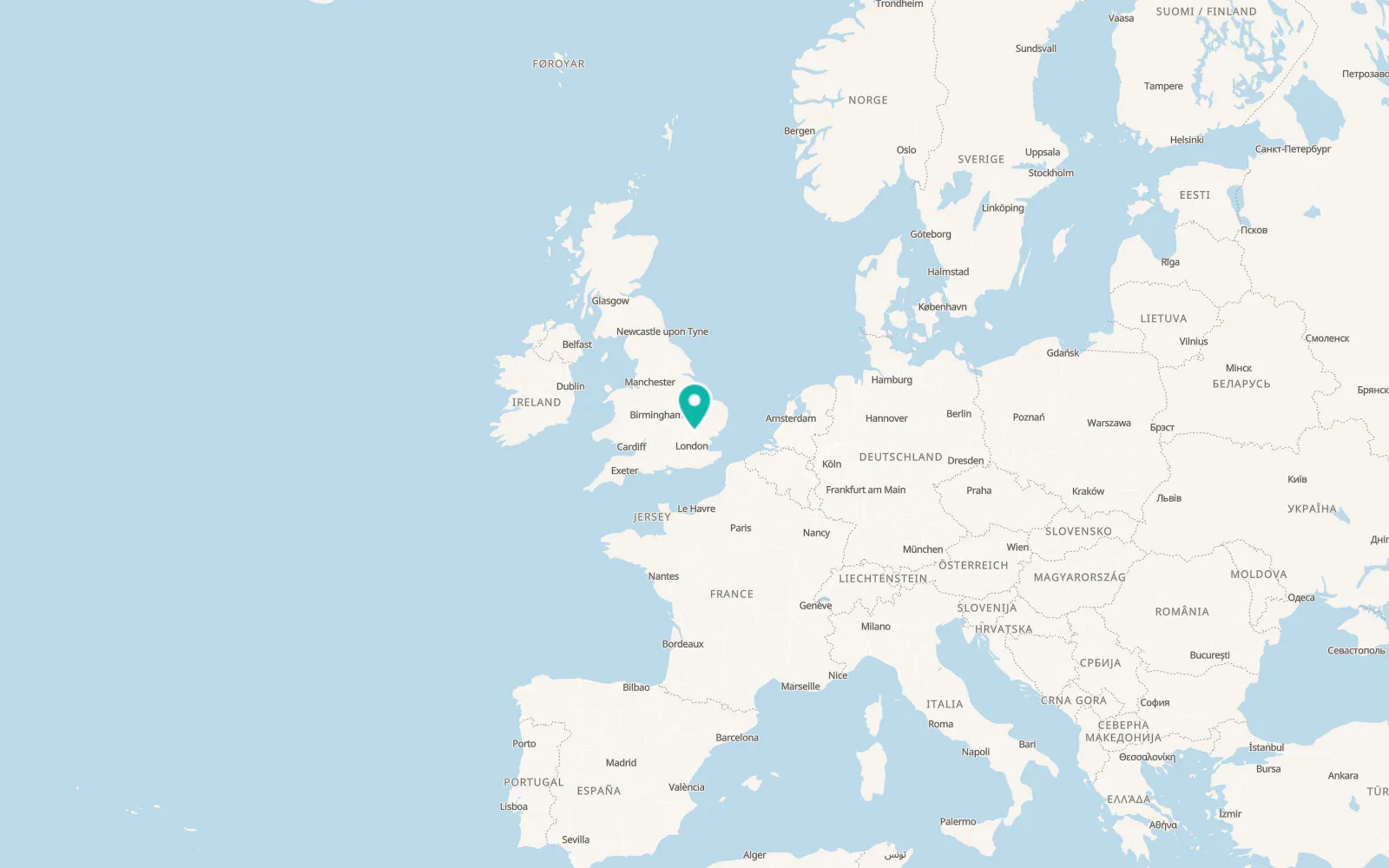 Map of Puckeridge