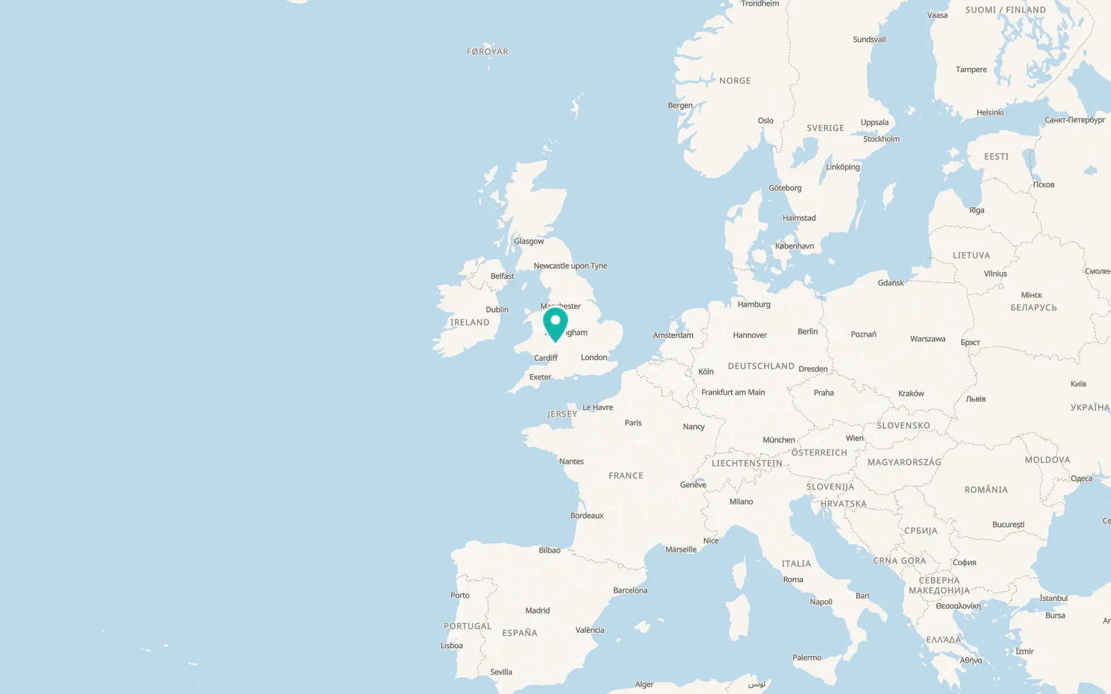 Map of Ross on Wye