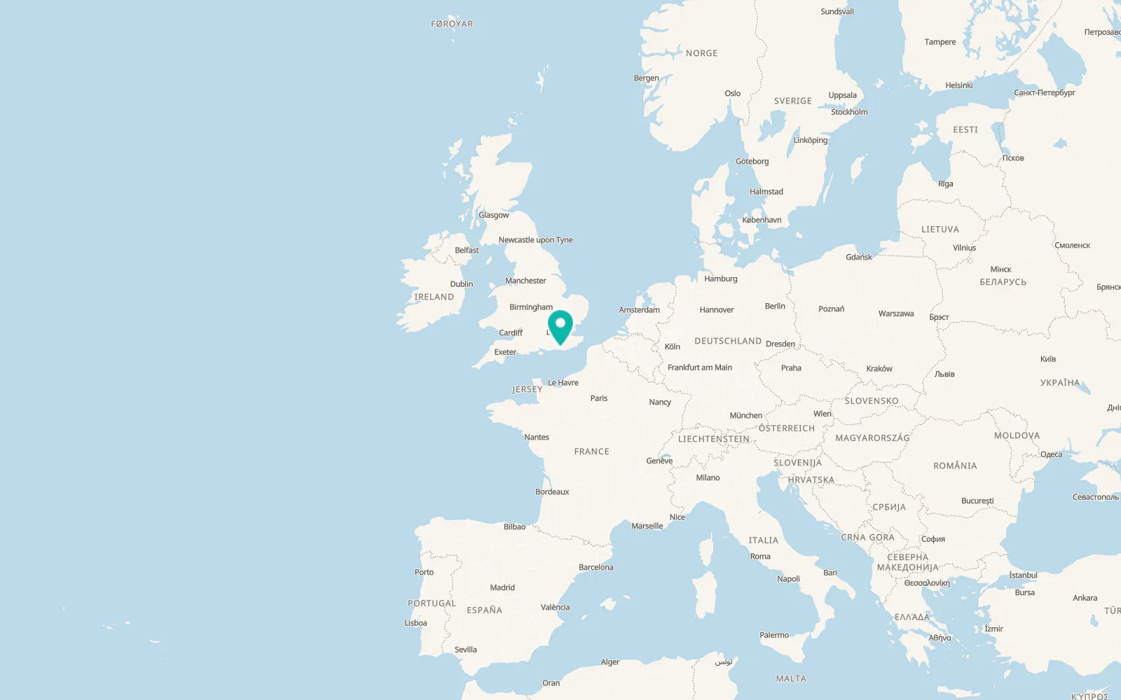 Map of Rottingdean
