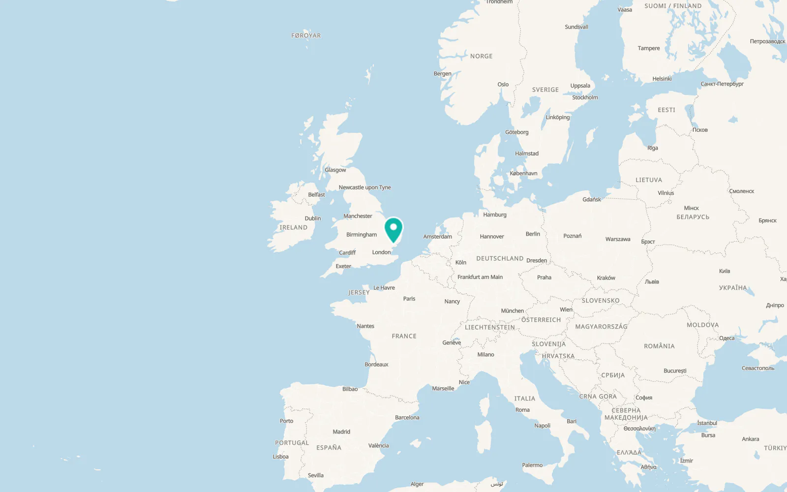Map of Rowhedge