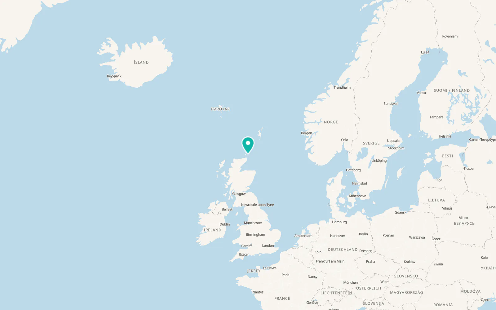 Map of Saint Margaret's Hope
