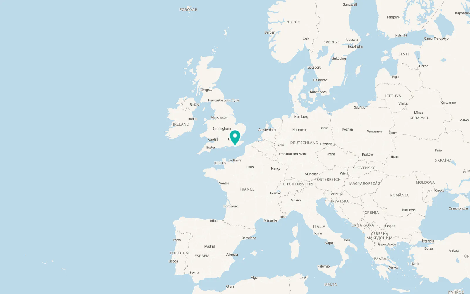 Map of Seaford