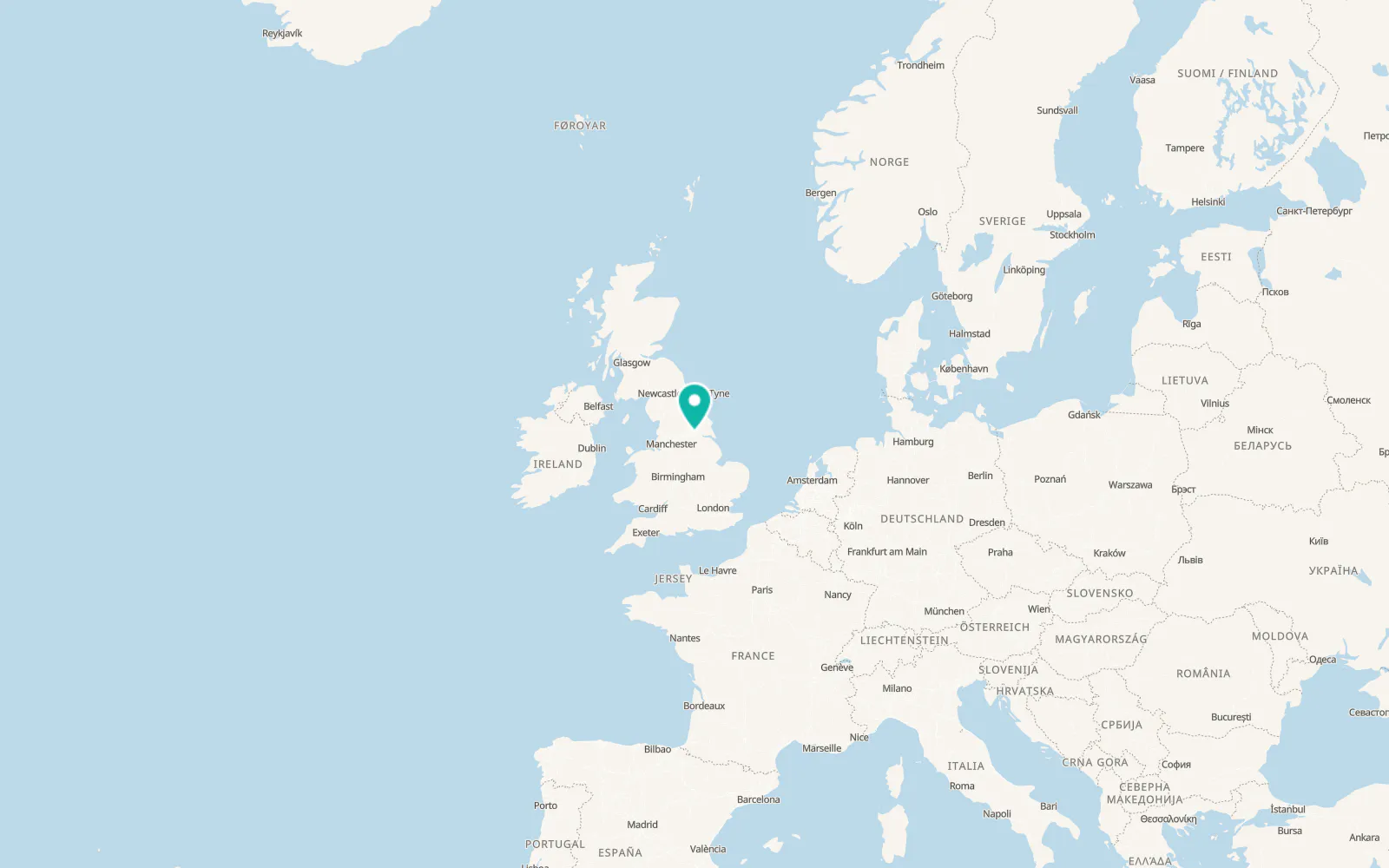 Map of Selby