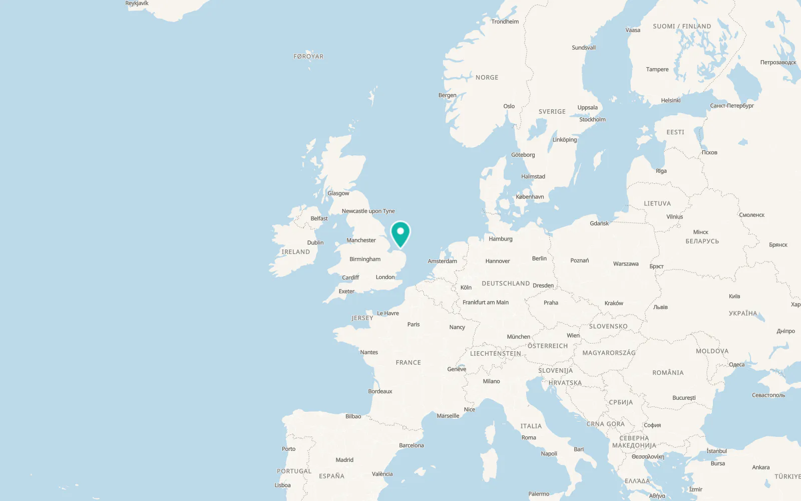 Map of Sheringham