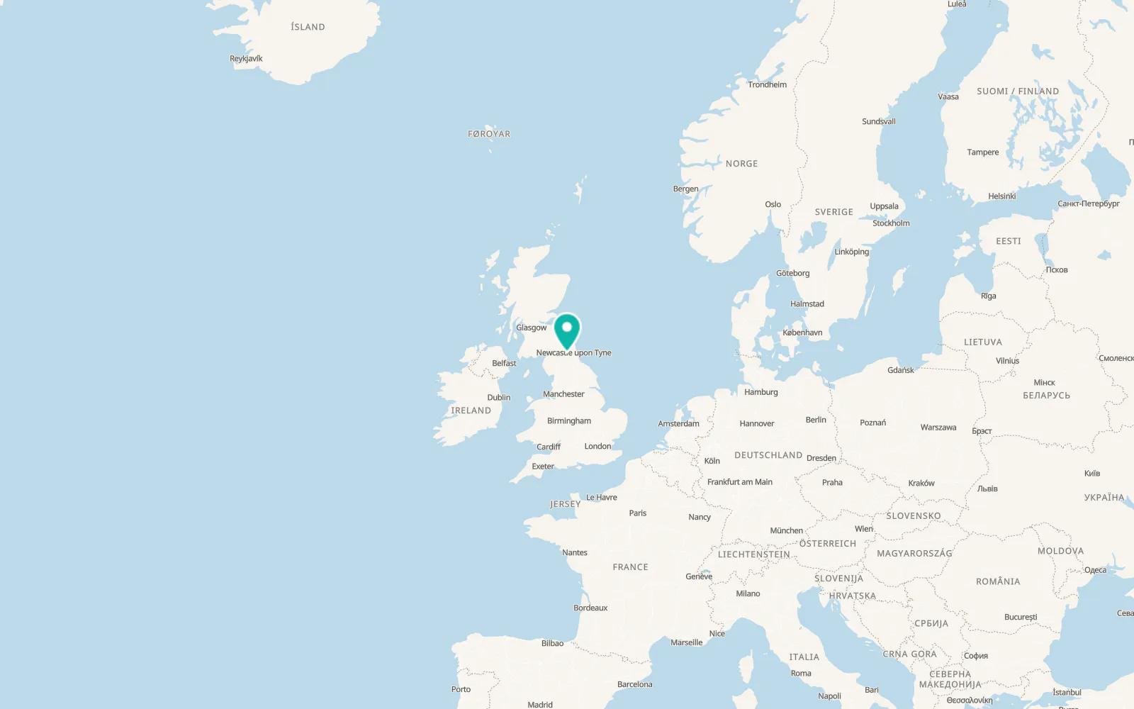 Map of Slaley